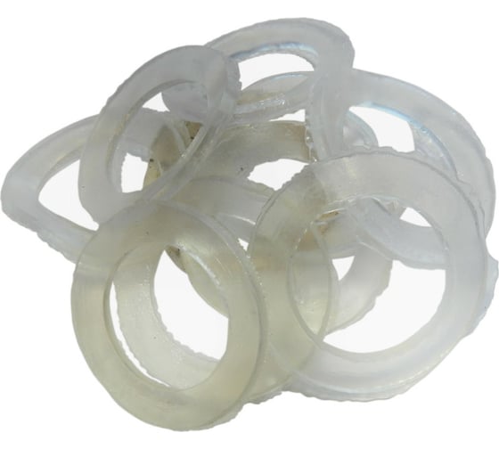 Изображение товара Прокладка ПВХ HG 1 1/2 дюйма, прозрачная, 100 шт, сорт 2 1645597