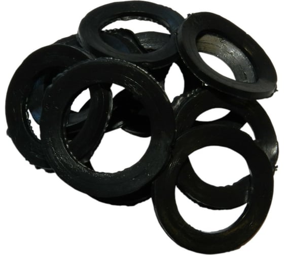 Изображение товара Прокладка ПВХ HG 1 1/4 дюйма, черная, 10 шт, сорт 2 1645696