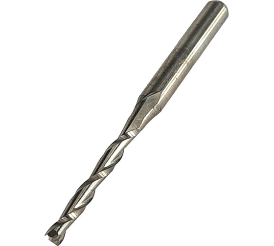 Изображение товара Фреза спиральная двухзаходная верхний рез для ЧПУ (2x15x38 мм; S=3.175 мм; Z2) Greencut GE3013