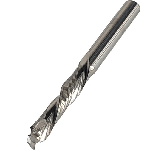 Изображение товара Фреза спиральная двухзаходная компрессионная для ЧПУ (4x22x45 мм; S=4 мм; Z2) Greencut GC4124