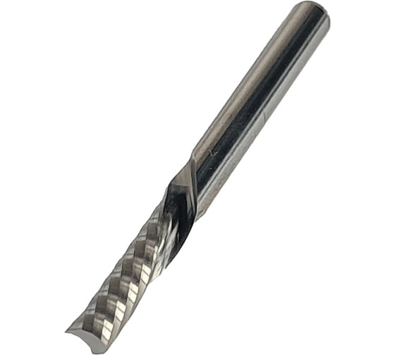 Изображение товара Фреза спиральная однозаходная нижний рез для ЧПУ (4x17x45 мм; S=4 мм; Z1) Greencut GX4188