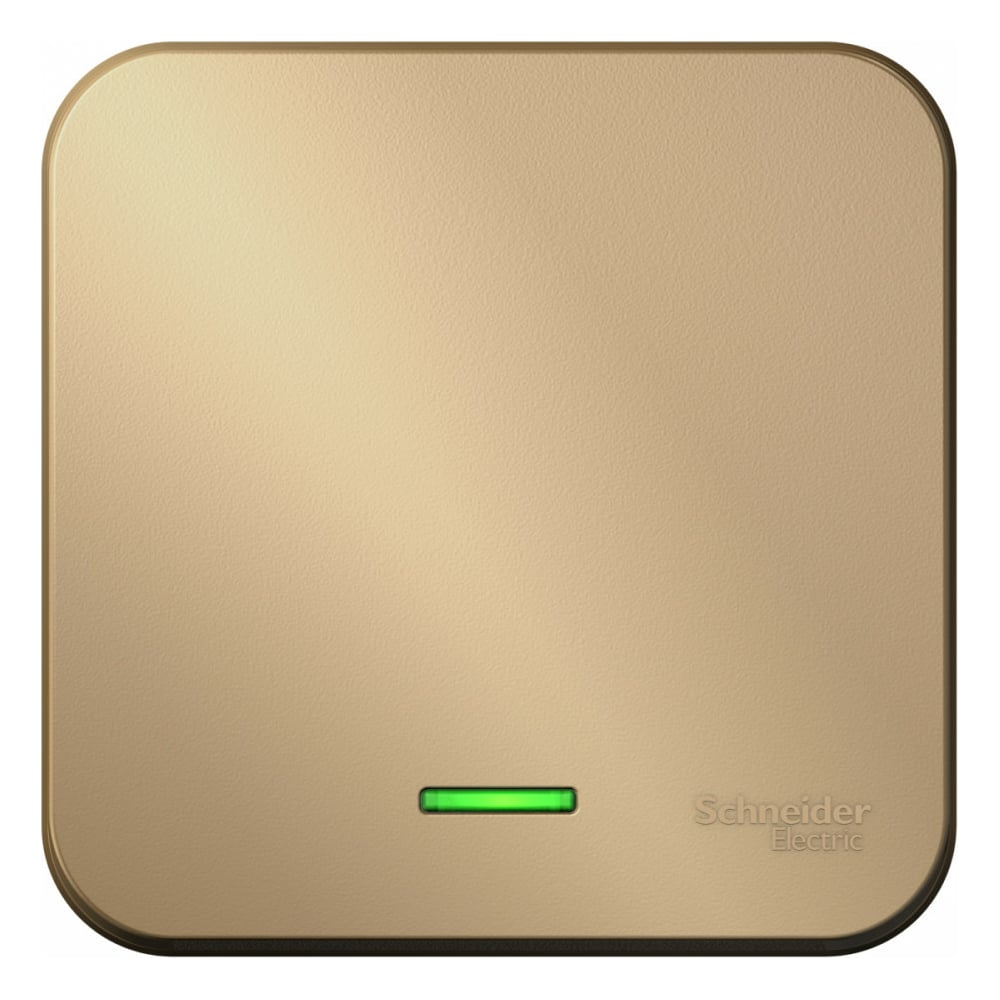 Изображение товара Одноклавишный наружный выключатель Blanca Tитан с подсветкой 10А Systeme Electric