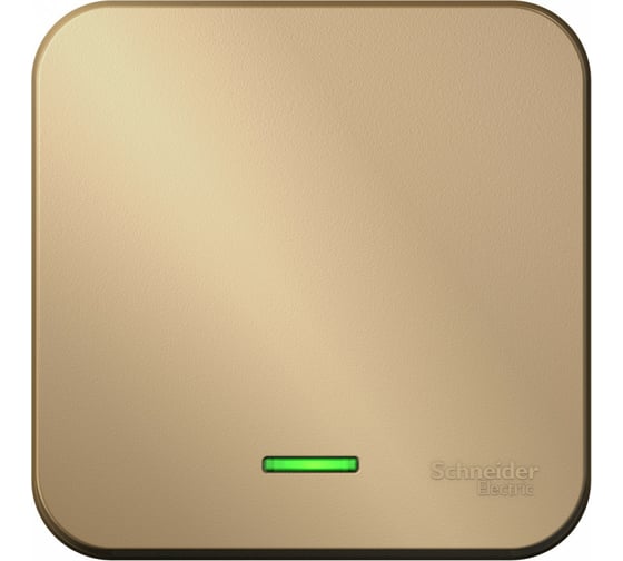 Изображение товара 1-клавишный выключатель Systeme Electric Blanca наружный, Титан с подсветкой 10А SE BLNVA101114