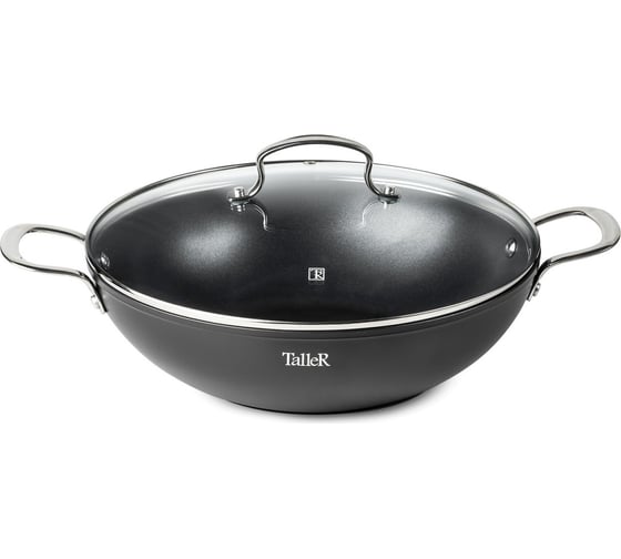 Изображение товара Сковорода-вок TALLER Whitford Quantanium 30 см с крышкой с антипригарным покрытием TR-44199