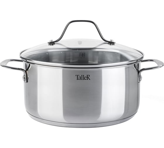 Изображение товара Кастрюля TALLER Элиас с крышкой, 24x11,5 см, 5,0 л TR-11084