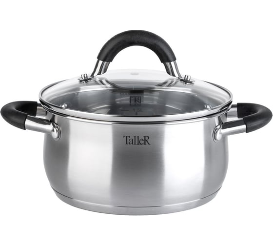 Изображение товара Кастрюля TALLER Шелборн с крышкой, 18x9 см, 2,2 л TR-11044