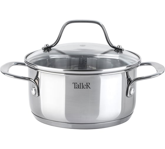 Изображение товара Кастрюля TALLER Элиас с крышкой, 18x9 см, 2,0 л TR-11082