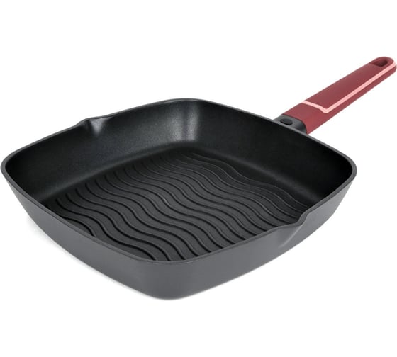 Изображение товара Сковорода-гриль TALLER Ornament 28 смx28 см, высота 5.5 см, литая, внешний диаметр дна 19,9 см TR-44015