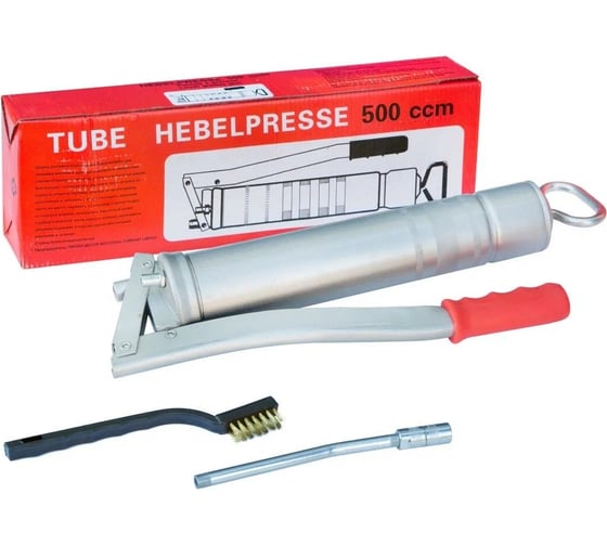 Изображение товара Шприц для густой смазки Дали-Авто рычажно-плунжерный, 500 гр, под тубу DA-NP282