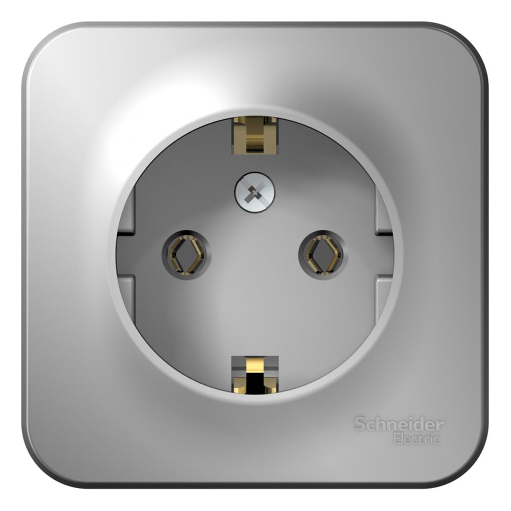 Изображение товара Наружная электросовместимая розетка Blanca 16А IP20 алюминий