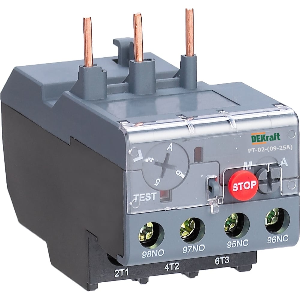 Изображение товара Тепловое реле для контакторов DEKraft 09А-25А 23162DEK