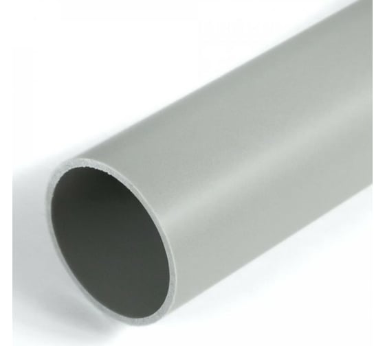 Изображение товара Жесткая труба Строитель ПВХ 3-х метровая серая d16мм PR05.0066