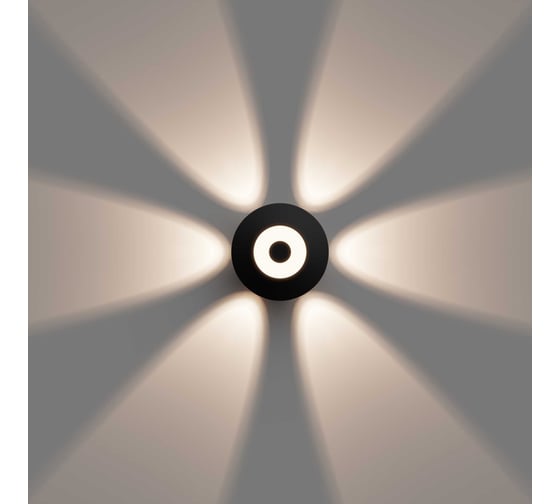 Изображение товара Садово-парковый светильник Apeyron светодиодный, декоративный, настенный, 7Вт, 530Лм, 3000К, IP54,черный 31-08