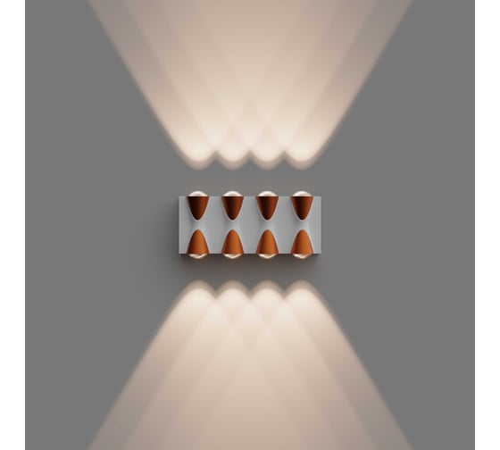 Изображение товара Садово-парковый светильник Apeyron светодиодный, декоративный, настенный, 8Вт, 620Лм, 3000К, IP54,белый 31-02