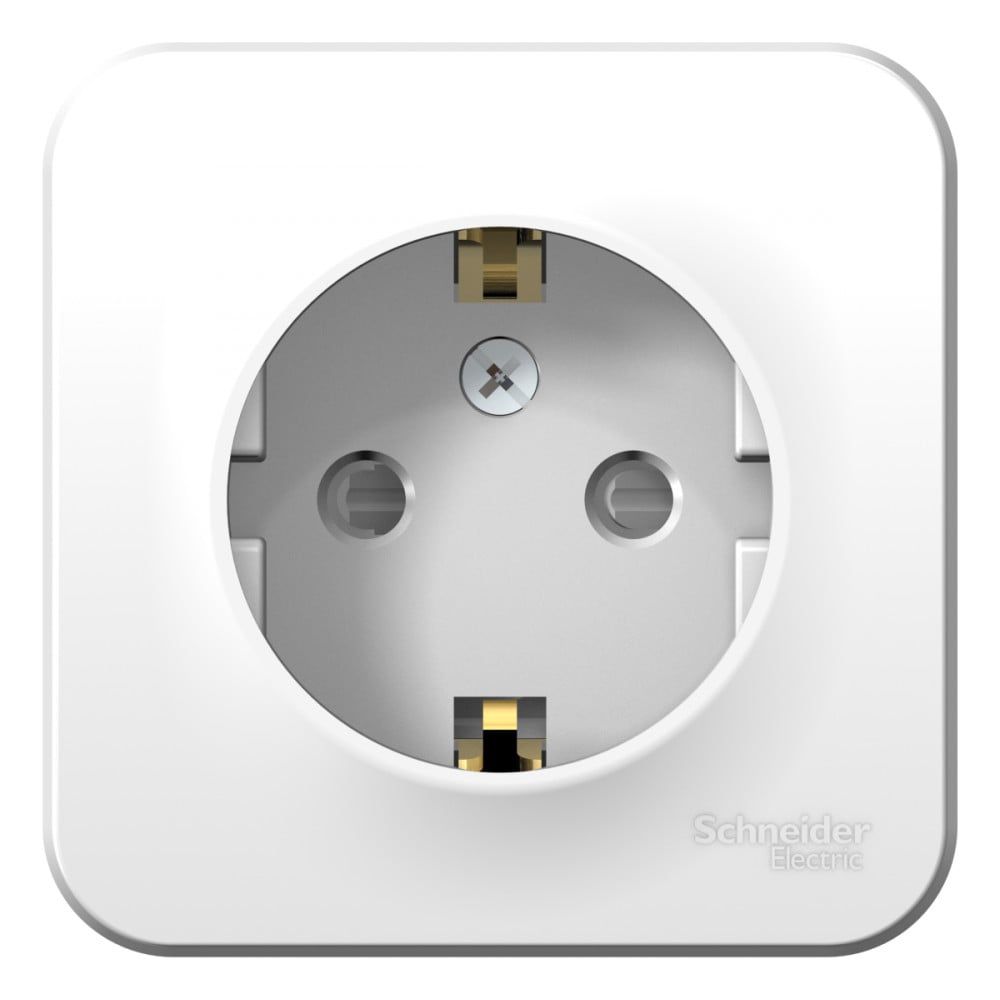 Изображение товара Наружная розетка Systeme Electric Blanca с заземлением и защитными шторками 16А 250В