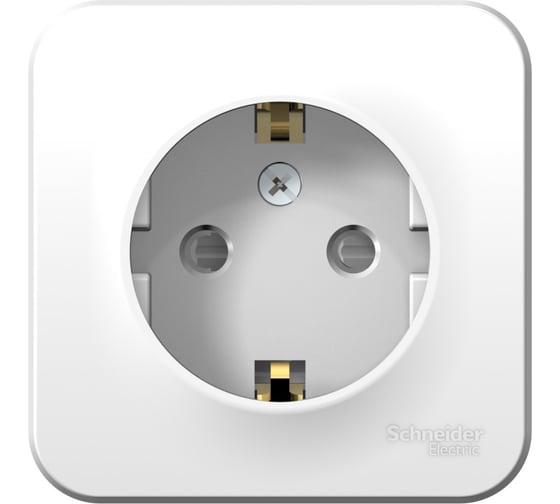 Изображение товара Наружная розетка Systeme Electric Blanca Белый, с заземлением, со шторками, 16А, 250В SE BLNRA011121
