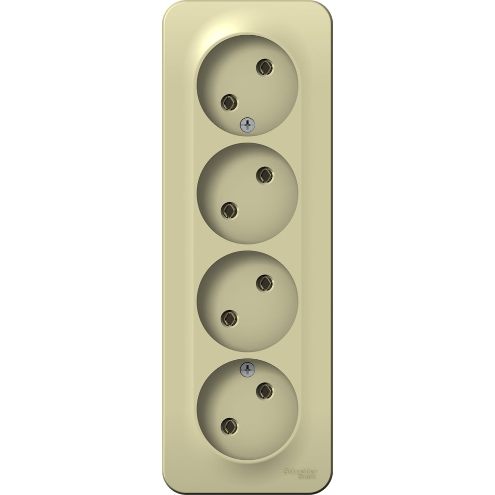 Изображение товара Наружная розетка Blanca 4 гнезда без заземления без шторок IP20