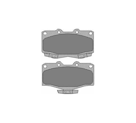 Изображение товара Тормозные колодки 4 шт для SUBARU/TOYOTA/VW SCT SP160