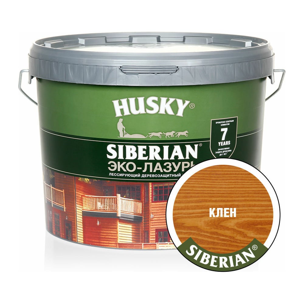 Изображение товара Эко-лазурь HUSKY клен 9 л 25221