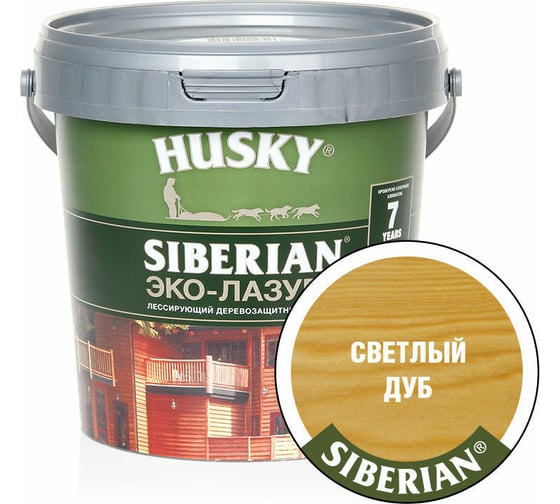 Изображение товара Эко-лазурь HUSKY светлый дуб 0,9 л 25183