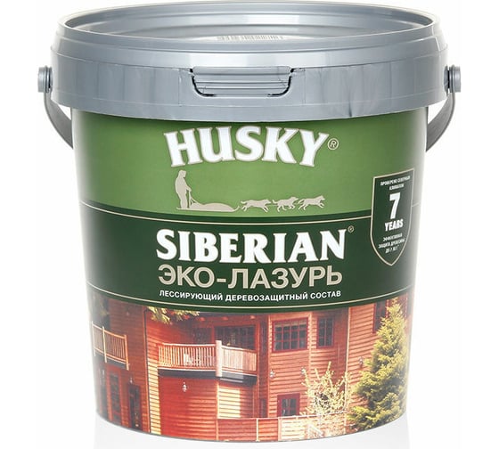 Изображение товара Эко-лазурь HUSKY тиковое дерево 0,9 л 25187