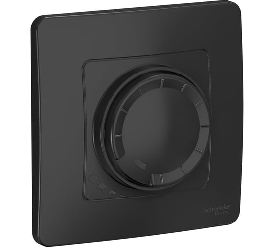 Изображение товара Светорегулятор диммер поворотно-нажимной Systeme Electric (Schneider Electric) Blanca, Антрацит, 400 Вт BLNSS040016