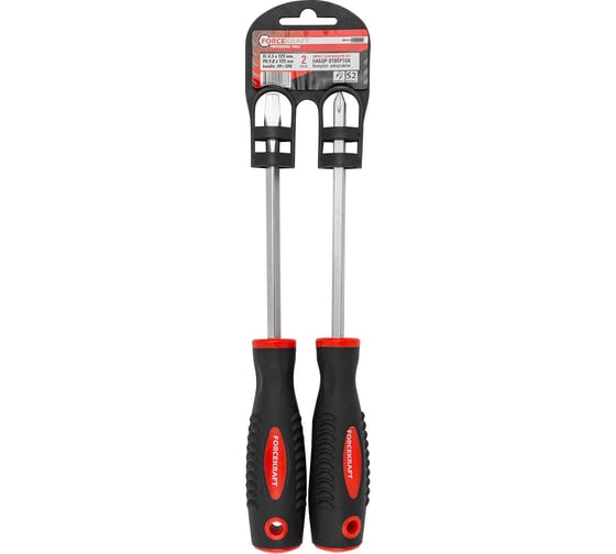 Изображение товара Набор отверток магнитных Forcekraft Profi 2 предмета в пластиковом держателе FK-7002A(27159)