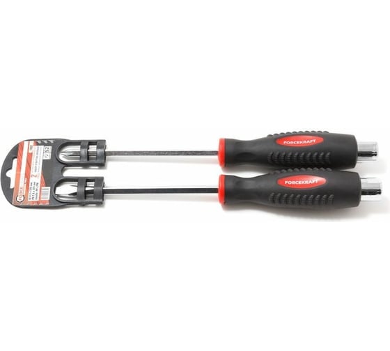 Изображение товара Набор отверток силовых магнитных Forcekraft Profi 2 предмета в пластиковом держателе FK-7002(26893)