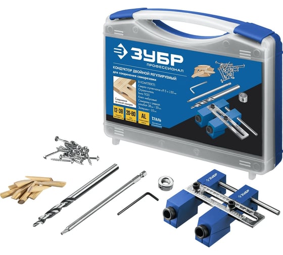 Изображение товара Кондуктор регулируемый для глухих отверстий ЗУБР 30081