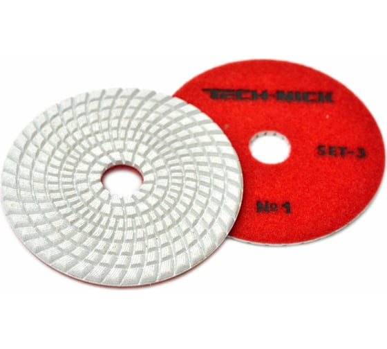 Изображение товара Круг алмазный гибкий шлифовальный АГШК Set-3 100x3.5 мм, №1, wet/dry TECH-NICK 111120002