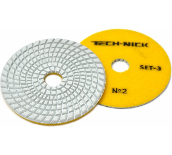 Изображение товара Круг алмазный гибкий шлифовальный АГШК Set-3 100x3.5 мм, №2, wet/dry TECH-NICK 111120003