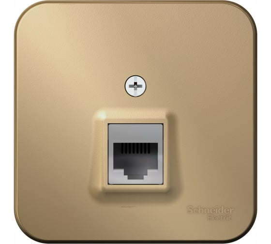 Изображение товара Компьютерная розетка Systeme Electric Blanca наружная Титан RJ45, кат.5E SE BLNIA045004