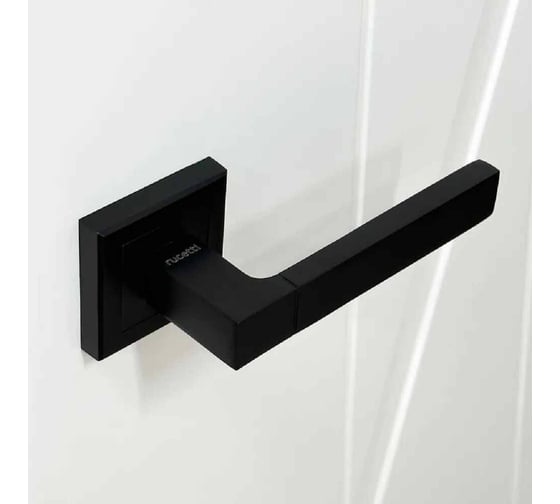 Изображение товара Ручка дверная Rucetti RAP 16-S BL, цвет - черный 9013294