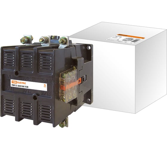 Изображение товара Электромагнитный пускатель TDM ELECTRIC ПМ12-200100 У3В 220В SQ0714-0026