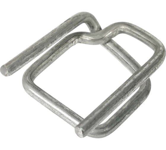 Изображение товара Пряжка Кордленд оцинкованная, 16x29x3 мм, для ПП/ПЭТ ленты 15-16 мм, 1000 шт. PR-16zn KREP-00183