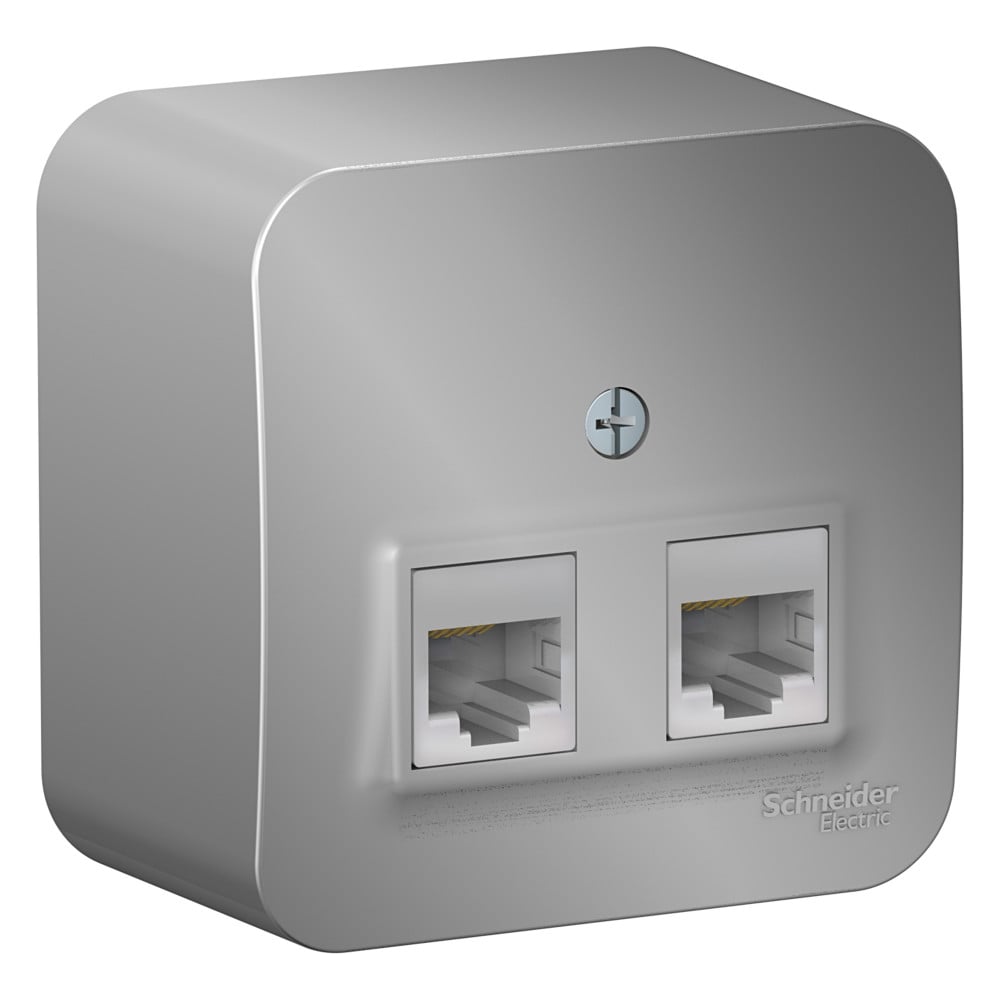 Изображение товара Наружная компьютерная розетка System Electric Blanca RJ45 IP20 Класс 5E