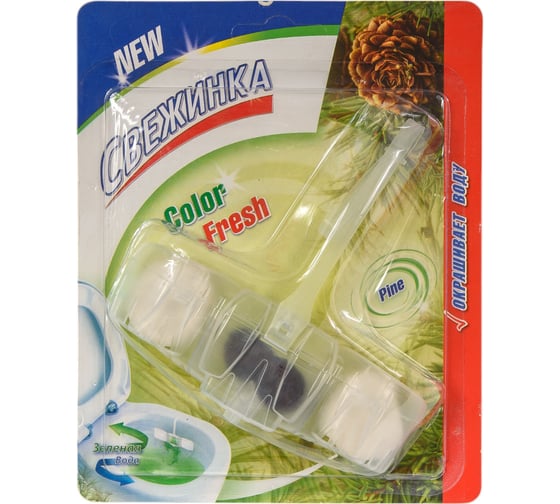 Изображение товара Освежитель Свежинка Блистер WC Color Fresh Зеленая вода (Лес) 2939