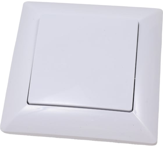 Изображение товара Выключатель Intro Solo 4-101-01 10А-250В, IP20, скрытая установка, белый, Б0053540