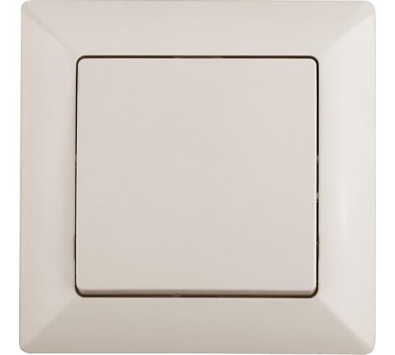 Изображение товара Выключатель Intro Solo 4-101-02 10А-250В, IP20, скрытая установка, слоновая кость, Б0053542