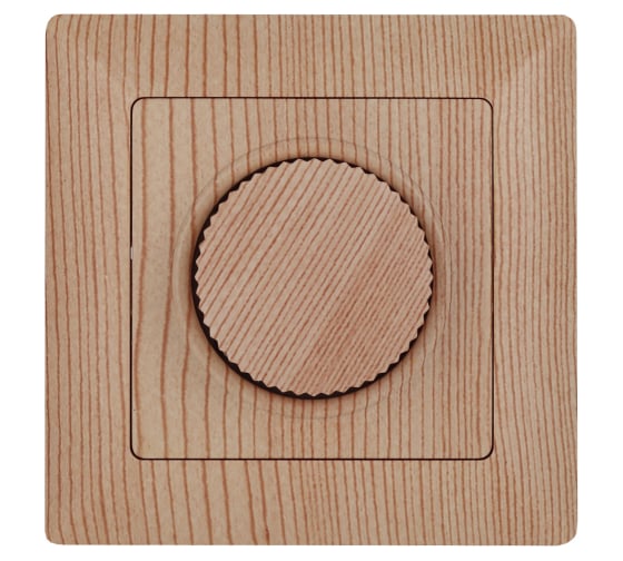 Изображение товара Светорегулятор Intro Solo 4-401-11 поворотный, 600Вт 230В, IP20, СУ, сосна, Б0053712