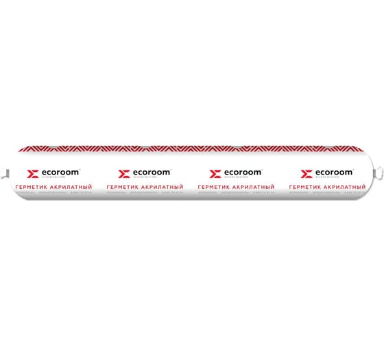 Изображение товара Акриловый герметик ECOROOM AS-14 (пароизоляционный; белый; 600 мл) E-Герм-7052/600