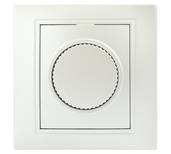 Изображение товара Светорегулятор Intro Plano 1-401-06 диммер поворотный, 600Вт 230В, IP20, скрытая установка, перламутр, Б0053939