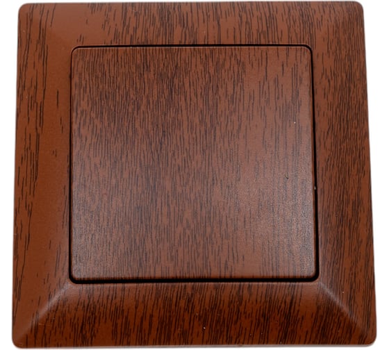 Изображение товара Выключатель Intro Solo 4-101-10 одноклавишный 10А-250В, IP20, СУ, венге, Б0053553