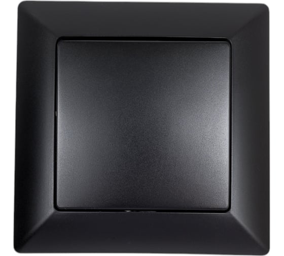 Изображение товара Выключатель Intro Solo 4-101-05 одноклавишный 10А-250В, IP20, СУ, антрацит, Б0053548