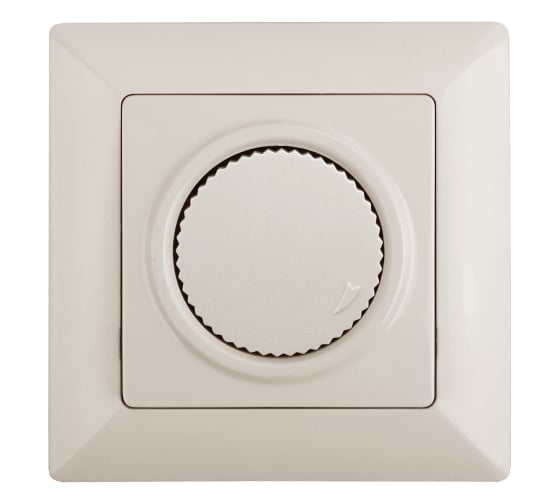 Изображение товара Светорегулятор Intro Solo 4-401-02 поворотный, 600Вт 230В, IP20, СУ, слоновая кость, Б0053706