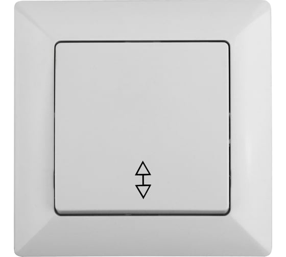 Изображение товара Переключатель Intro Solo 4-103-01 одноклавишный 10А-250В, IP20, СУ, белый, Б0053575