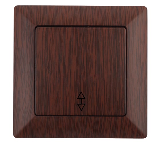Изображение товара Переключатель Intro Solo 4-103-10 одноклавишный 10А-250В, IP20, СУ, венге, Б0053583