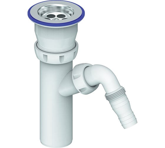 Изображение товара Литой выпуск Unicorn 1 1/2" 40 мм с нерж. сеткой, с носиком E140V