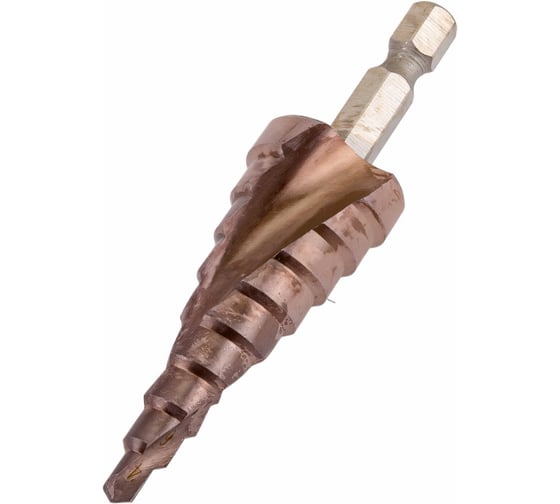 Изображение товара Сверло ступенчатое по металлу Extreme COBALT 4-20 мм, 9 ступеней РОСОМАХА 705003