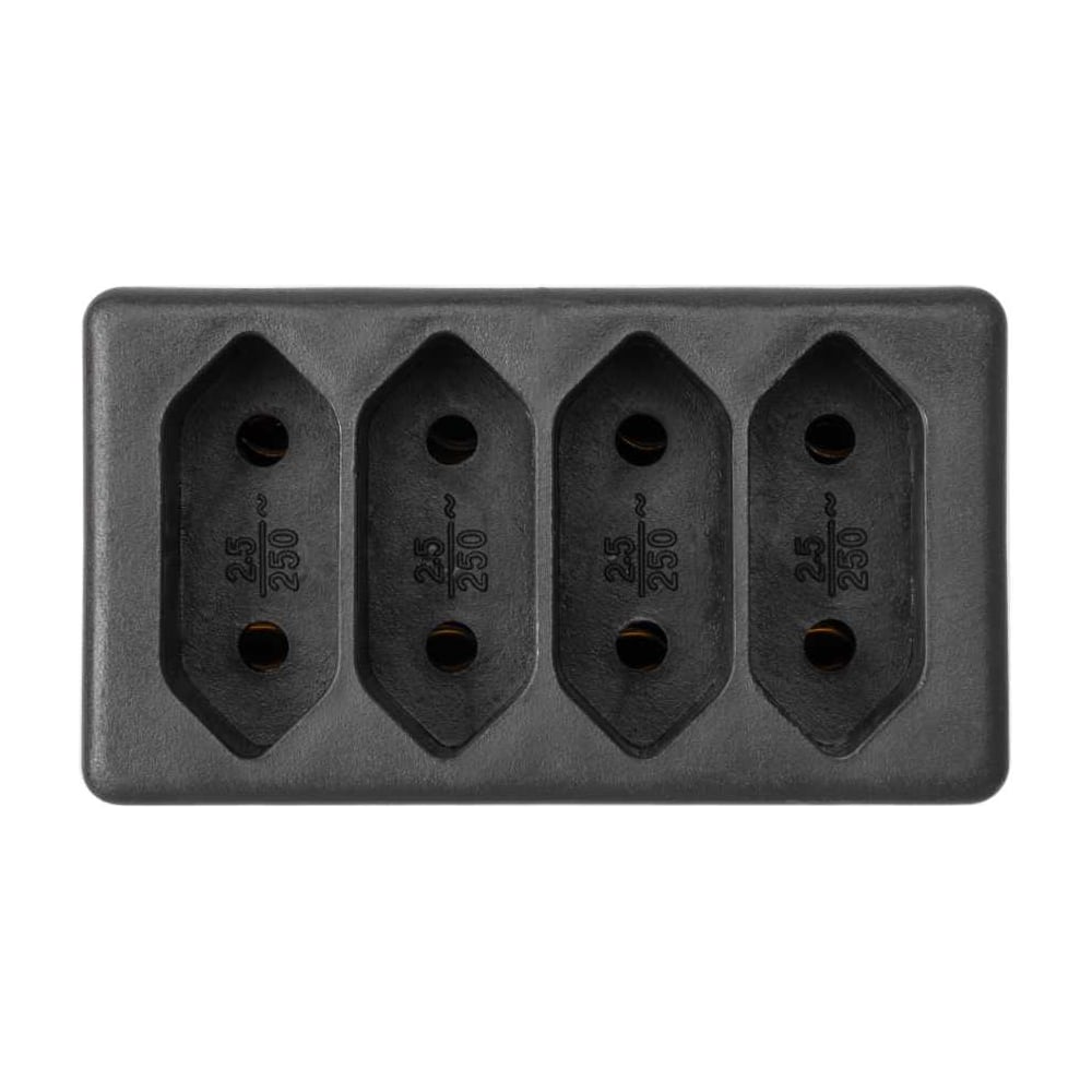 Изображение товара Блок на 4 гнезда TDM ELECTRIC 2П 2,5 А 250 В разветвитель для европосветки